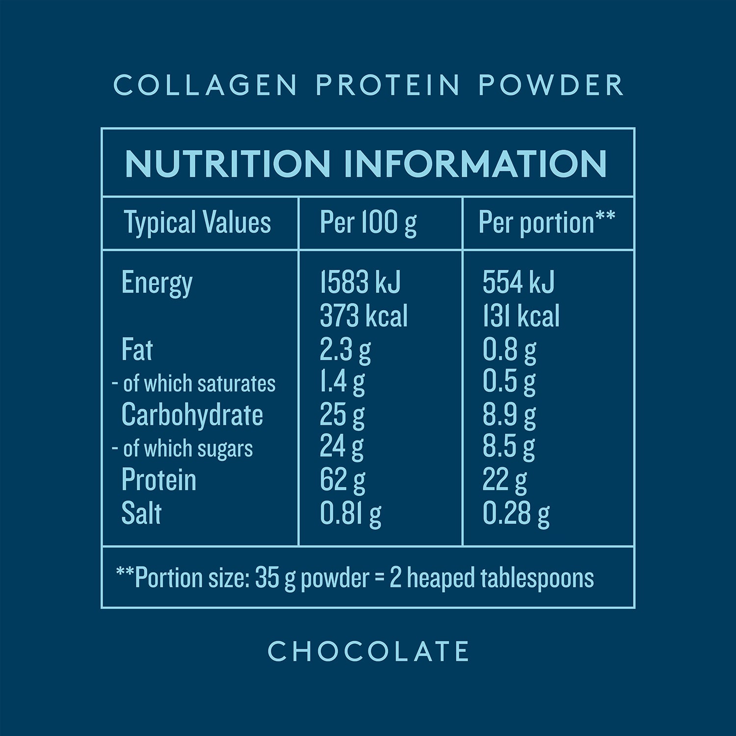 Dose & Co Collagen Protein Powder Chocolate 420g - British product