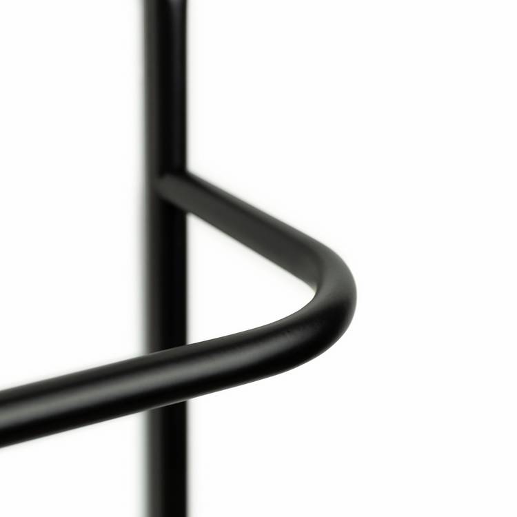 Habitat wall mounted towel holder matt black 52cm - British product