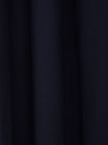 Navy blackout thermal cotton eyelet curtains - British product