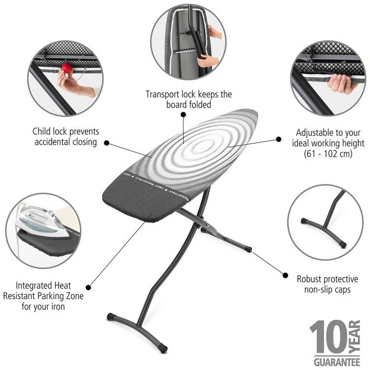 Brabantia ironing board Titan Oval 135x45cm - British product