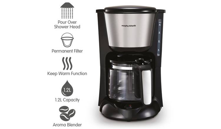 Morphy Richards 162501 Filter Coffee Machine - Black GOODS Argos