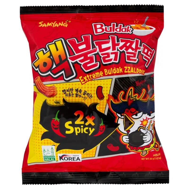 Samyang Extreme Buldak Zzaldduck snack 2x spicy, UK version