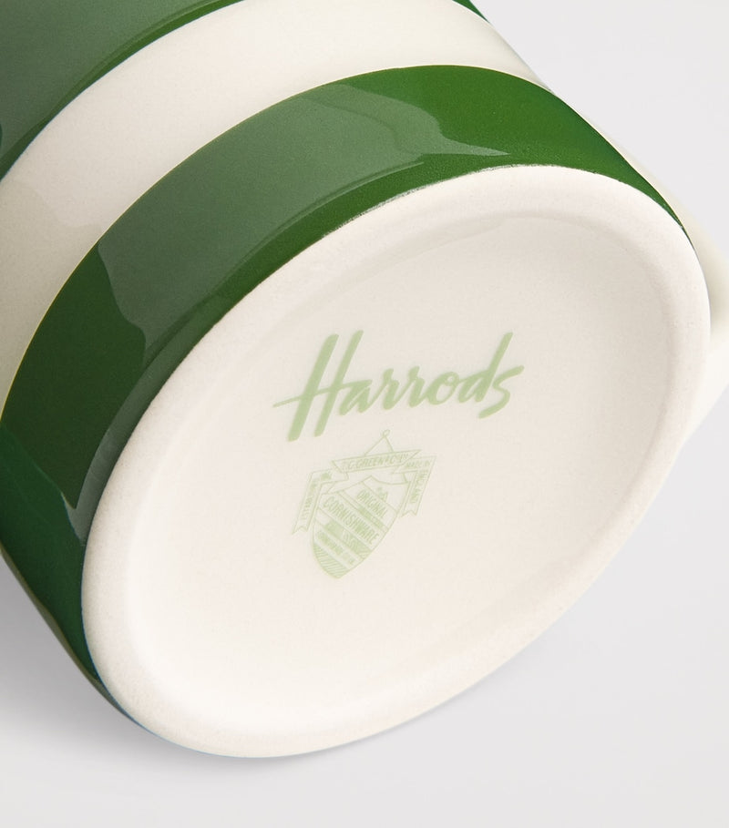 Harrods ceramic Cornish stripe espresso cup, UK version