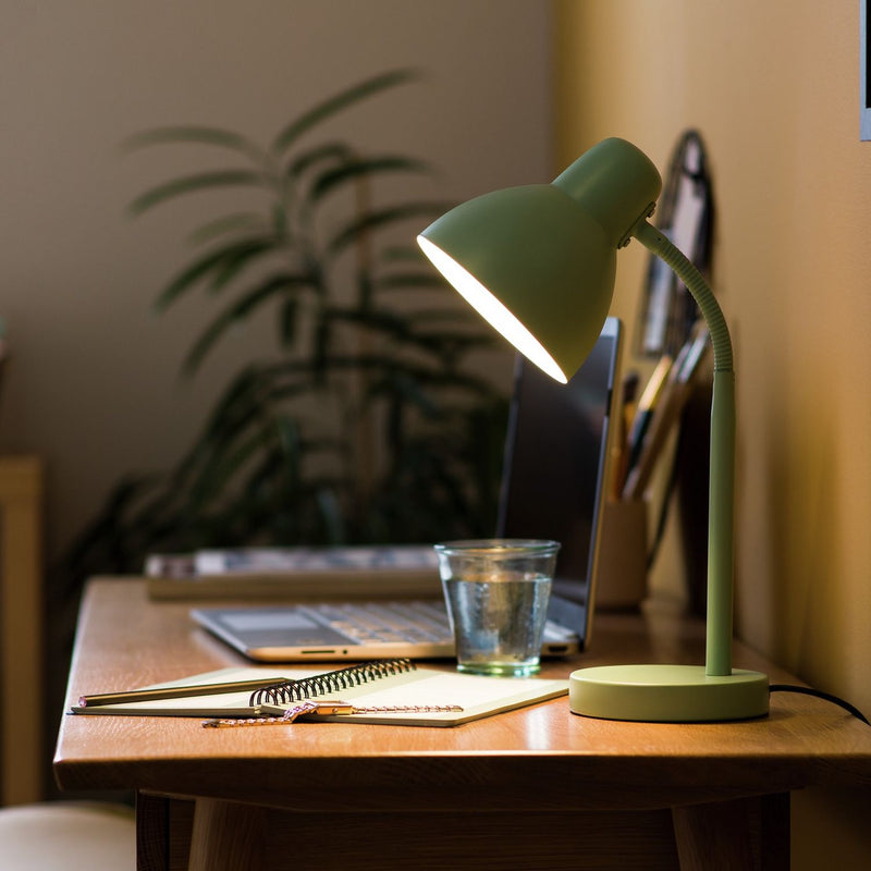 Argos Home desk lamp in red with flexible neck (British brand)