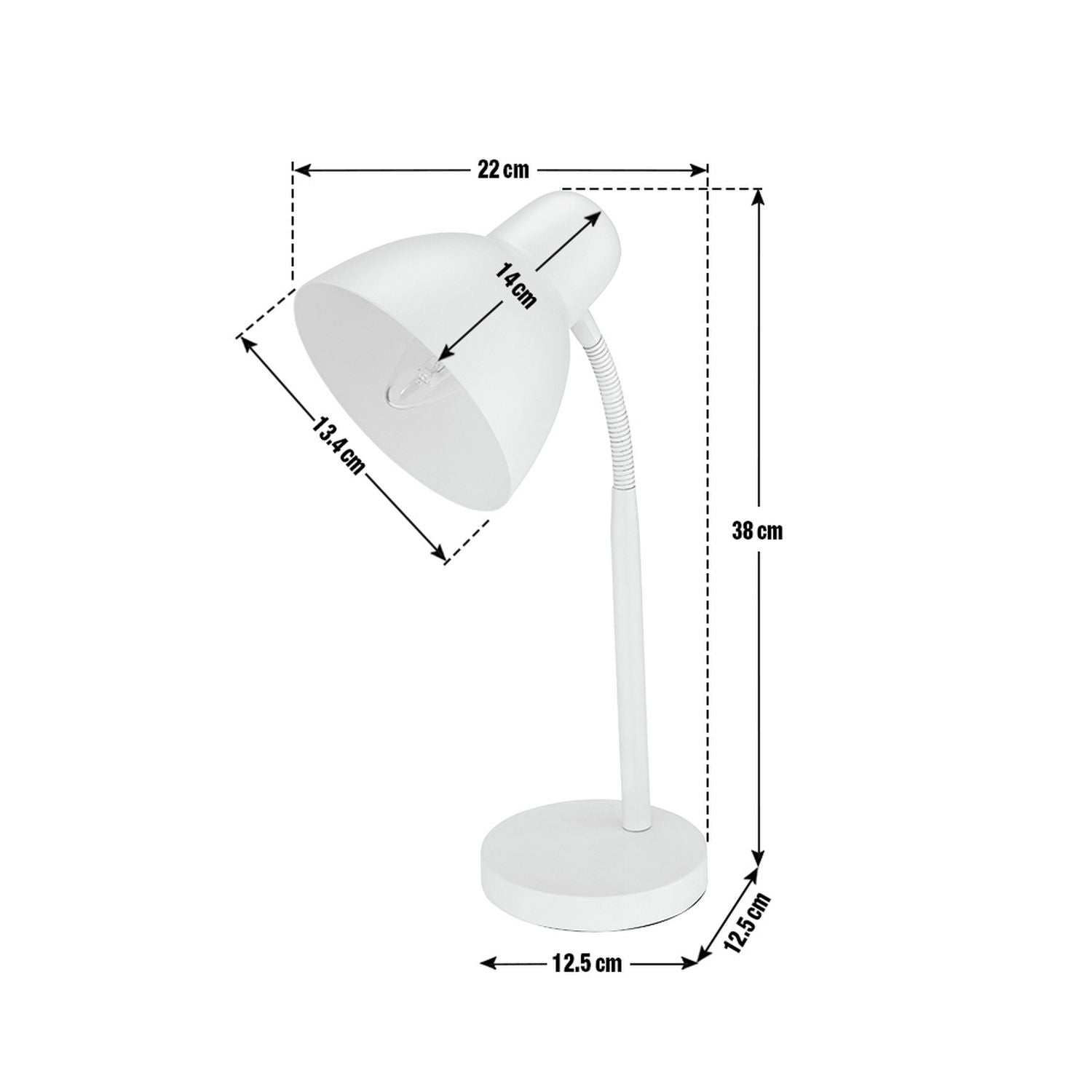 Argos Home desk lamp in red with flexible neck (British brand)