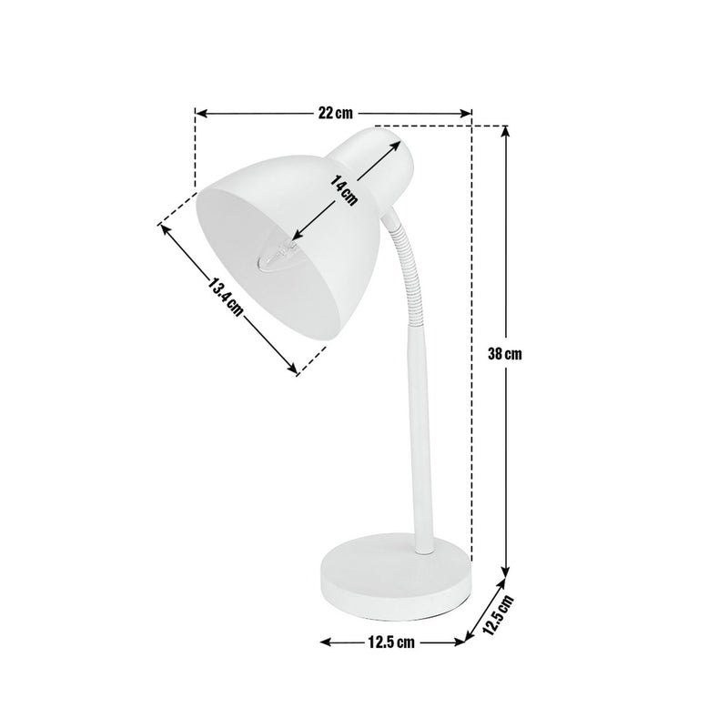 Argos Home desk lamp in red with flexible neck (British brand)