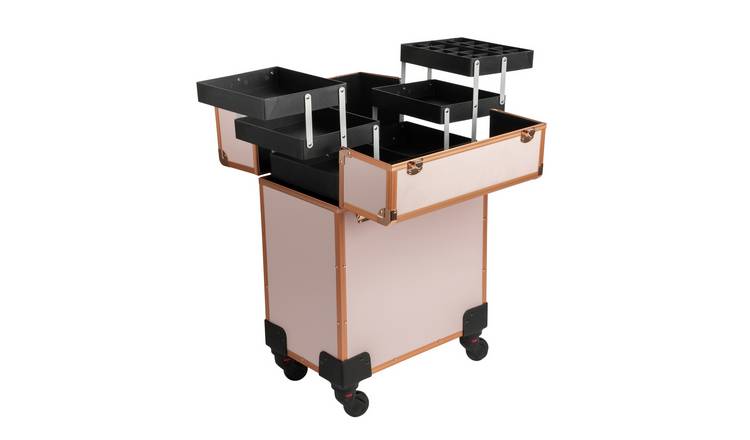 Pink Professional Make-up Trolley Case