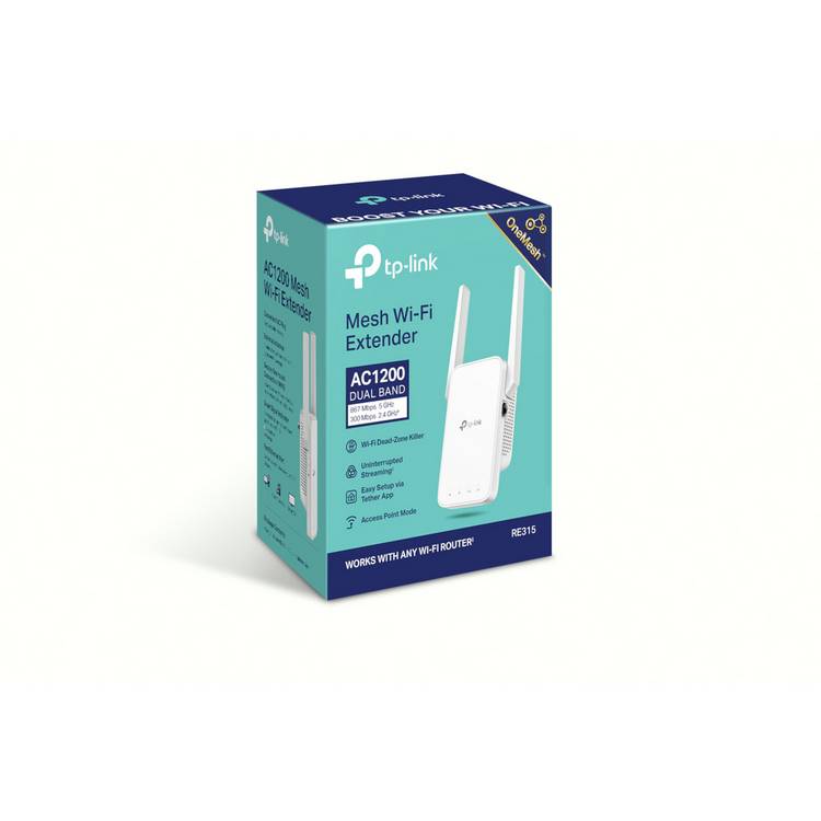 TP-Link RE315 AC1200 Wi-Fi extender, UK version