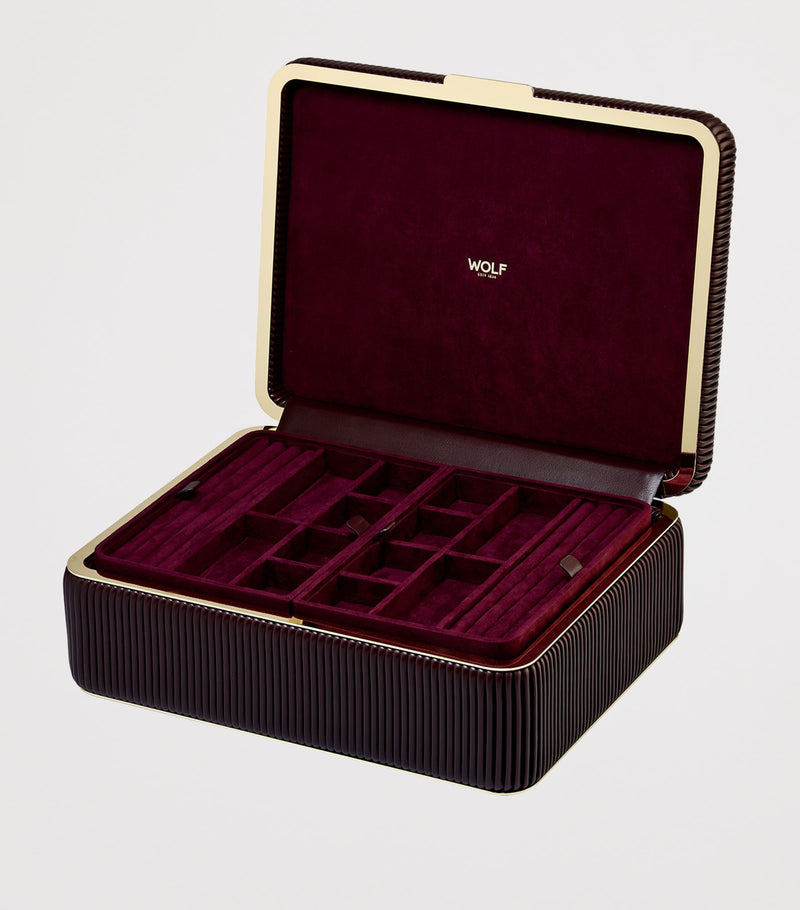 WOLF Large Bella jewellery box - British product