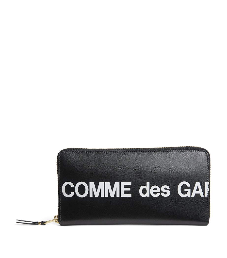 Comme des Garçons leather logo print wallet - British product