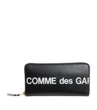 Comme des Garçons leather logo print wallet - British product
