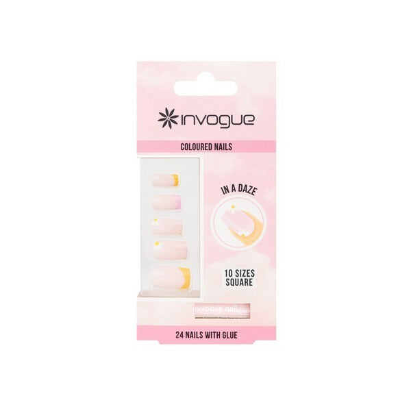 Invogue In a Daze Square Nails (24 Pieces)