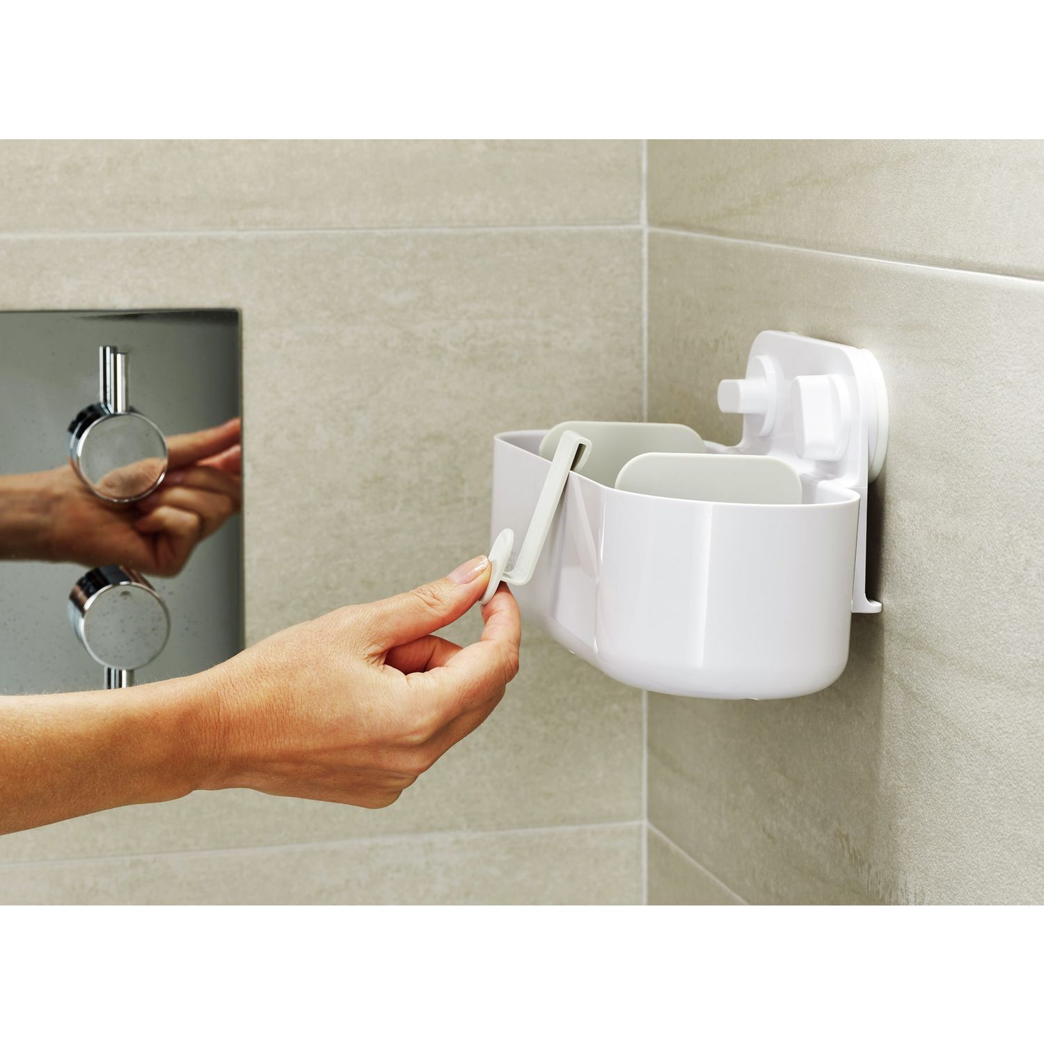 Joseph Joseph large shower caddy white - British product