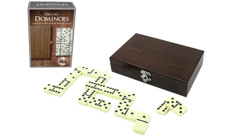 Craftsman Wood Veneer Deluxe Dominoes