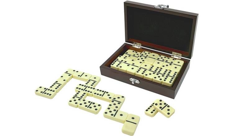 Craftsman Wood Veneer Deluxe Dominoes