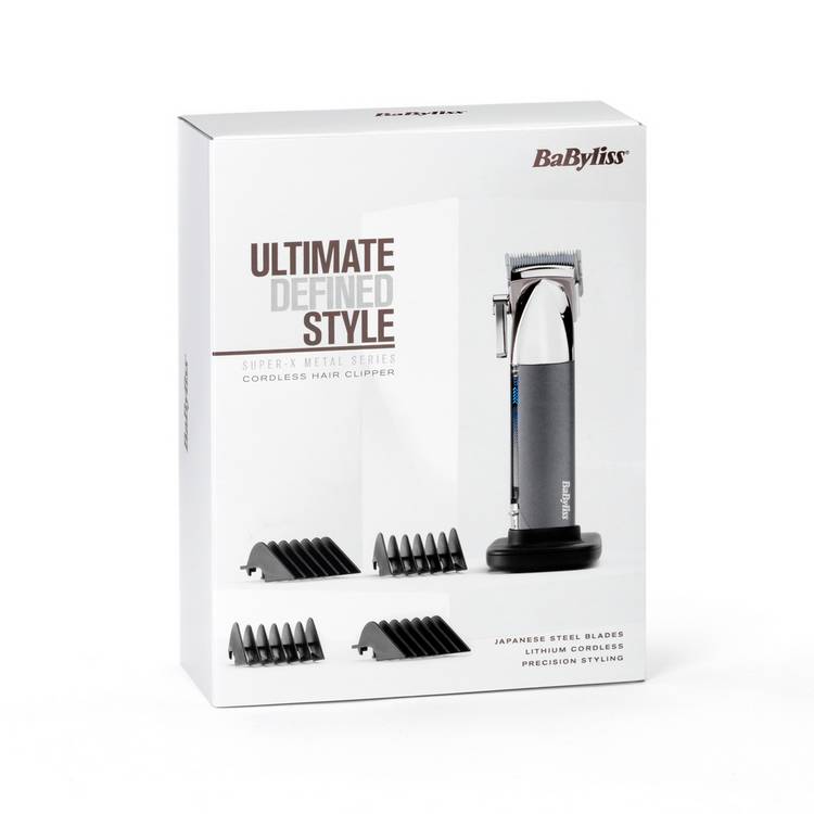 BaByliss Super-X Metal Cordless Hair Clipper, imported from the UK