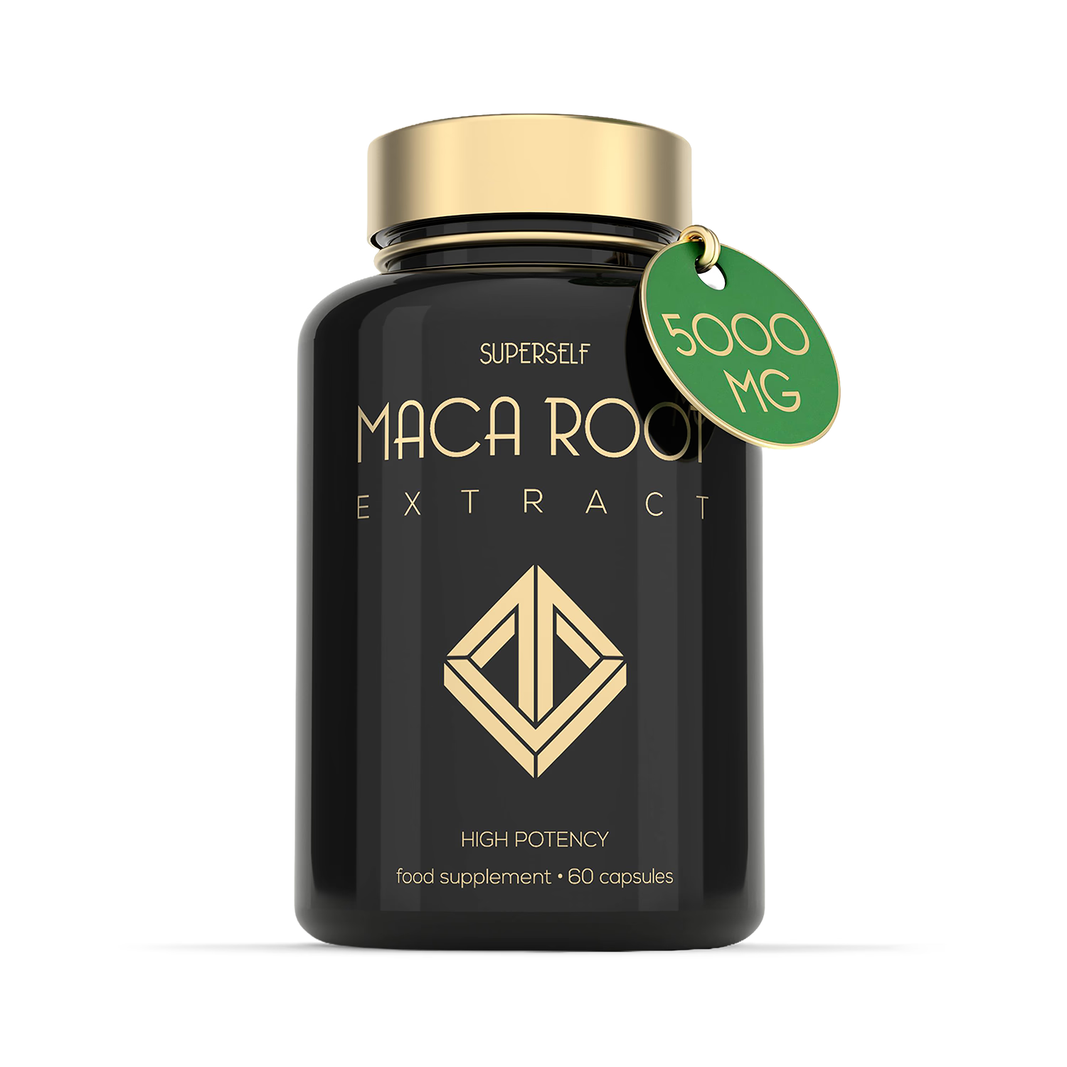 SuperSelf maca root supplement 5000mg 60 capsules, UK version