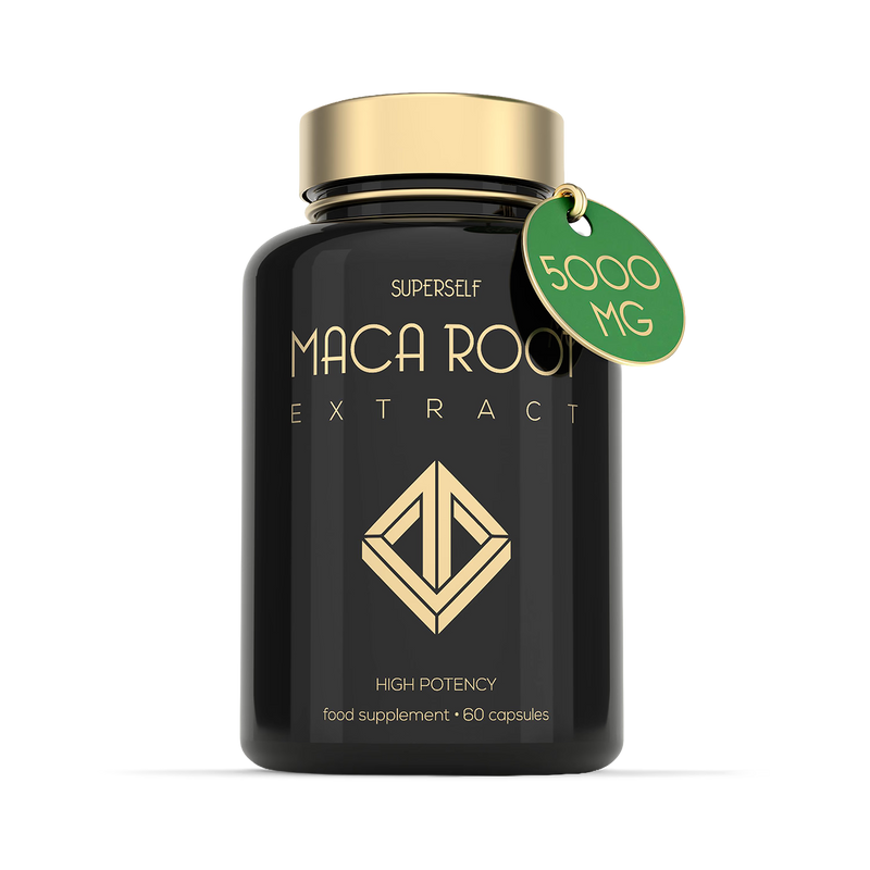 SuperSelf maca root supplement 5000mg 60 capsules, UK version