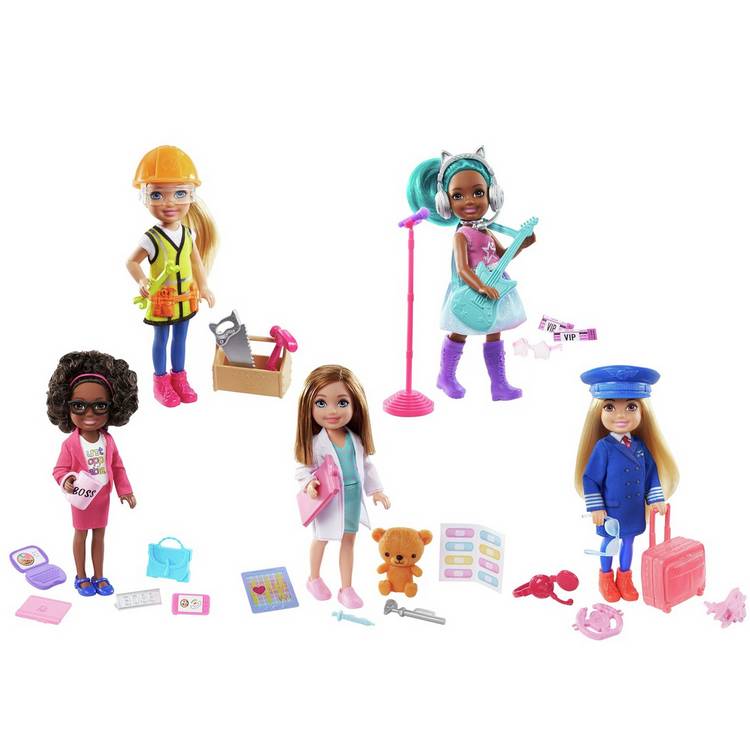 Barbie Chelsea careers doll assortment 6 inch, imported from the UK