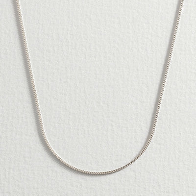 Argos Revere Sterling Silver Fine Curb Necklace Chain 20in- Buy online at McGrocer