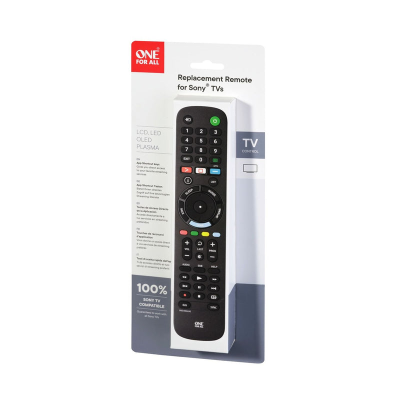 One For All URC4912 Sony replacement remote control - British product