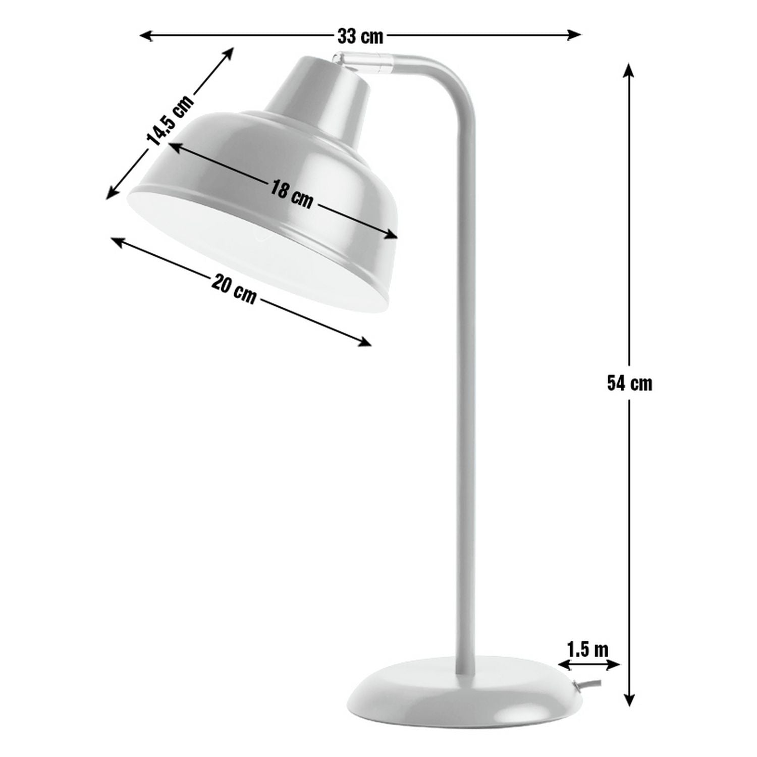 Argos Home Benson Steel LED Table Lamp - Blue