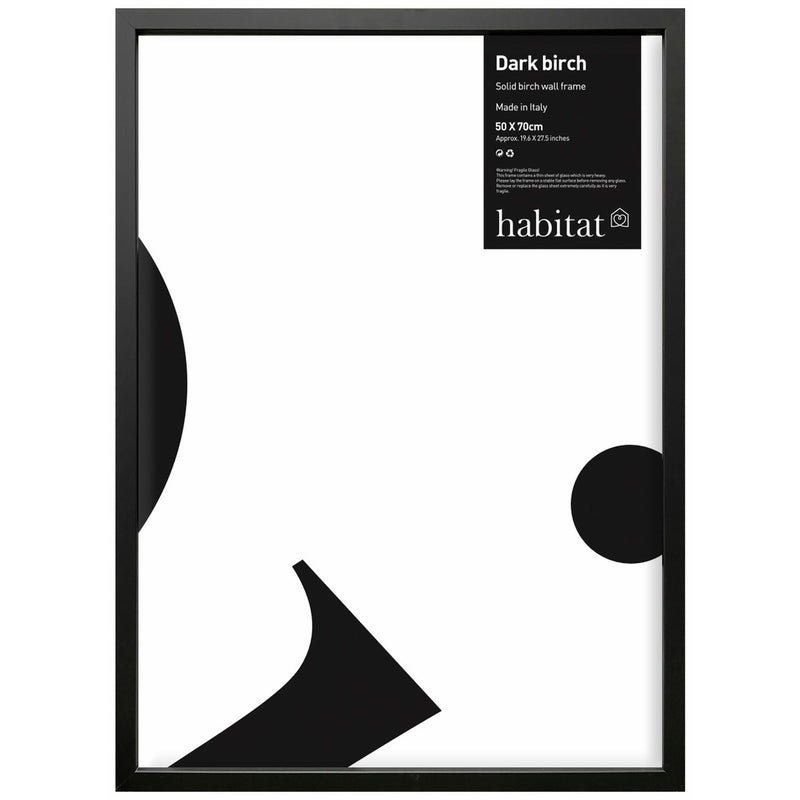 Habitat dark birch picture frame 50x70cm, imported from the UK