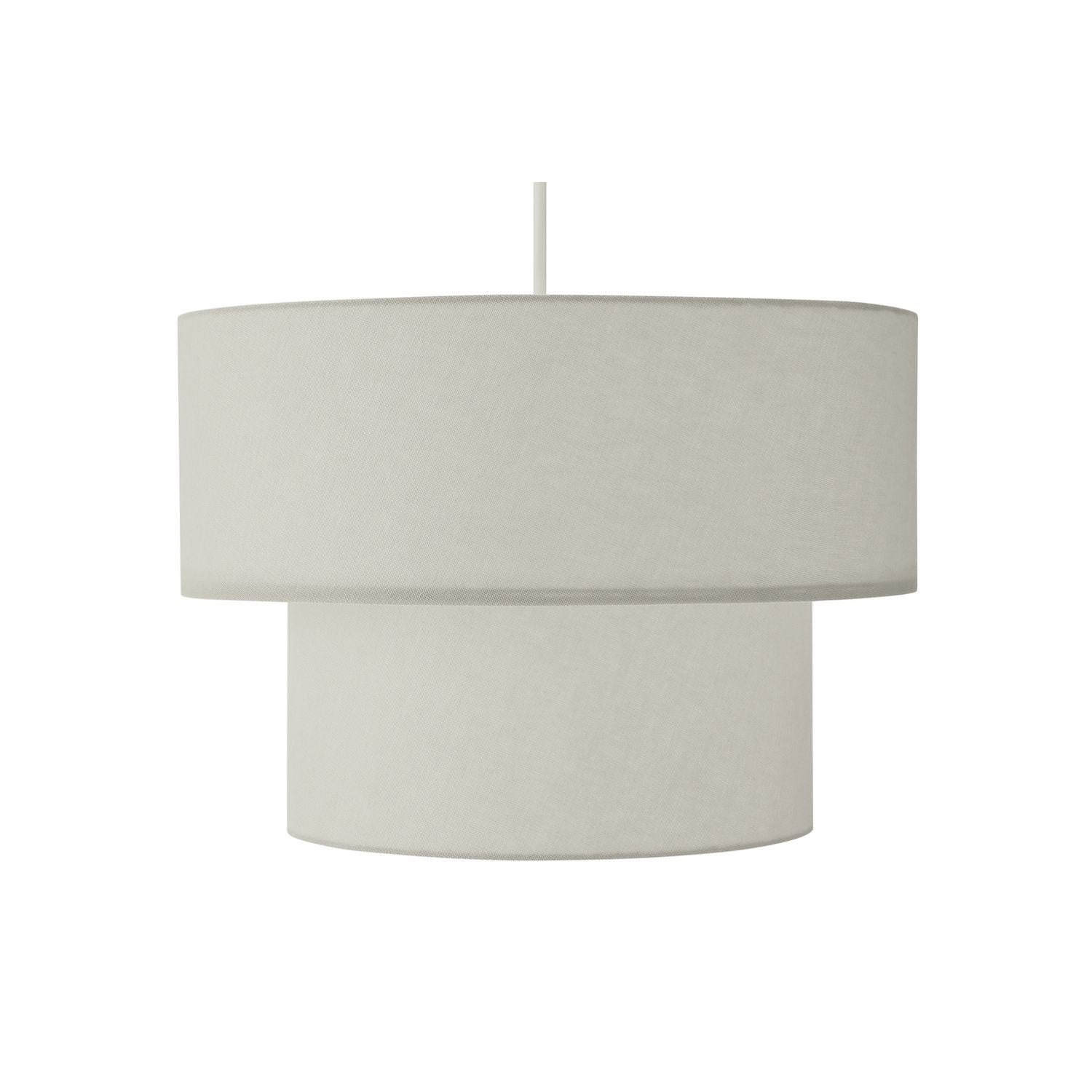 Habitat Grey 2 Tier Easy Fit Lampshade - 35cm