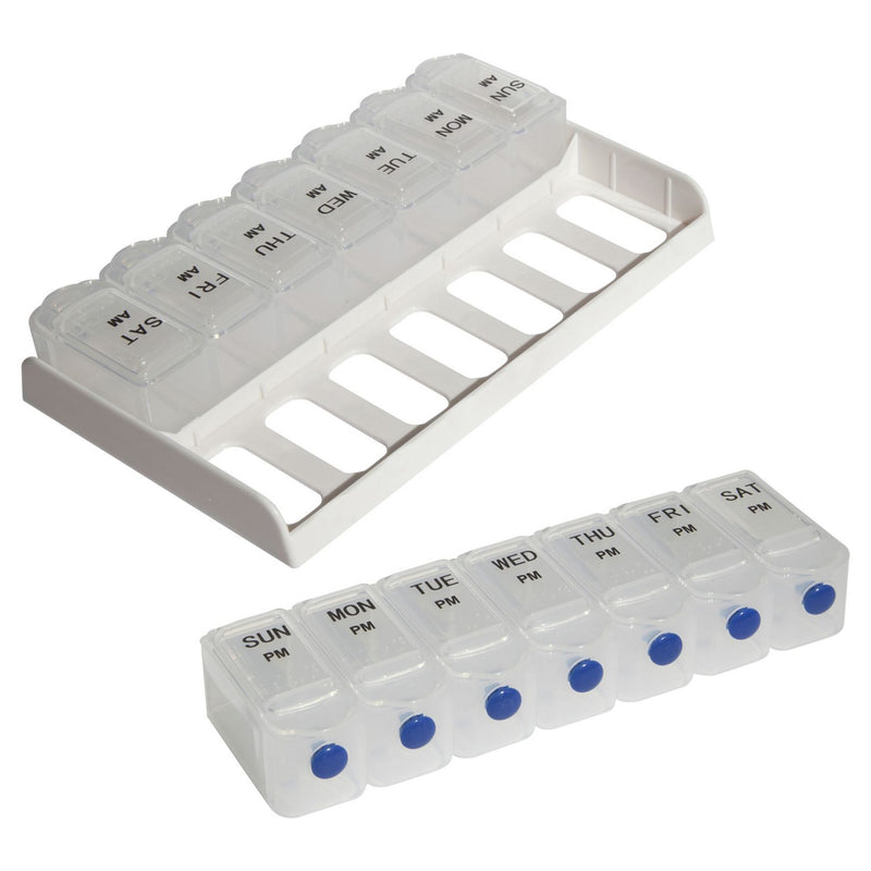Safe and Sound weekly AM PM pill box - British product
