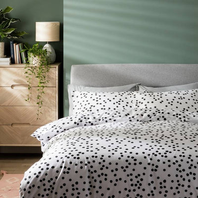 Argos Habitat Cotton Dot Penny White & Black Bedding Set - Single- Buy online at McGrocer