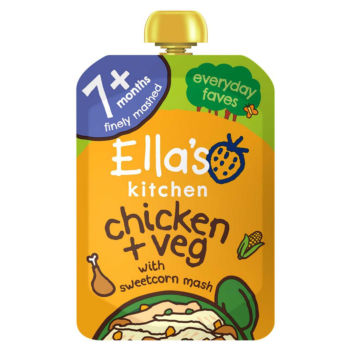 Ella's Kitchen Organic Chicken and Veg Baby Food Pouch 7+ Months 130g GOODS Boots   