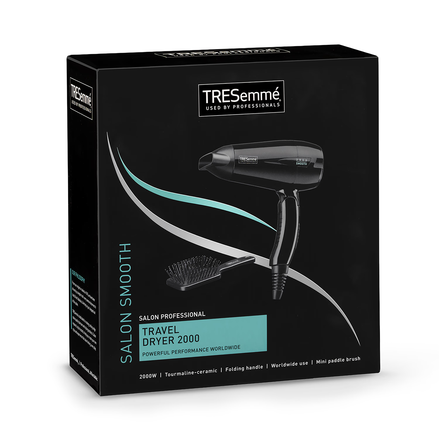 TRESemmé travel hair dryer 2000W black, UK version