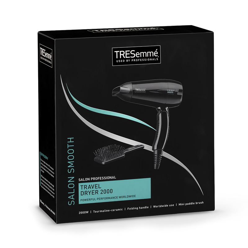 TRESemmé travel hair dryer 2000W black, UK version