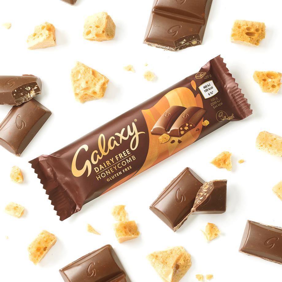 Galaxy dairy free honeycomb chocolate 40g (British brand)