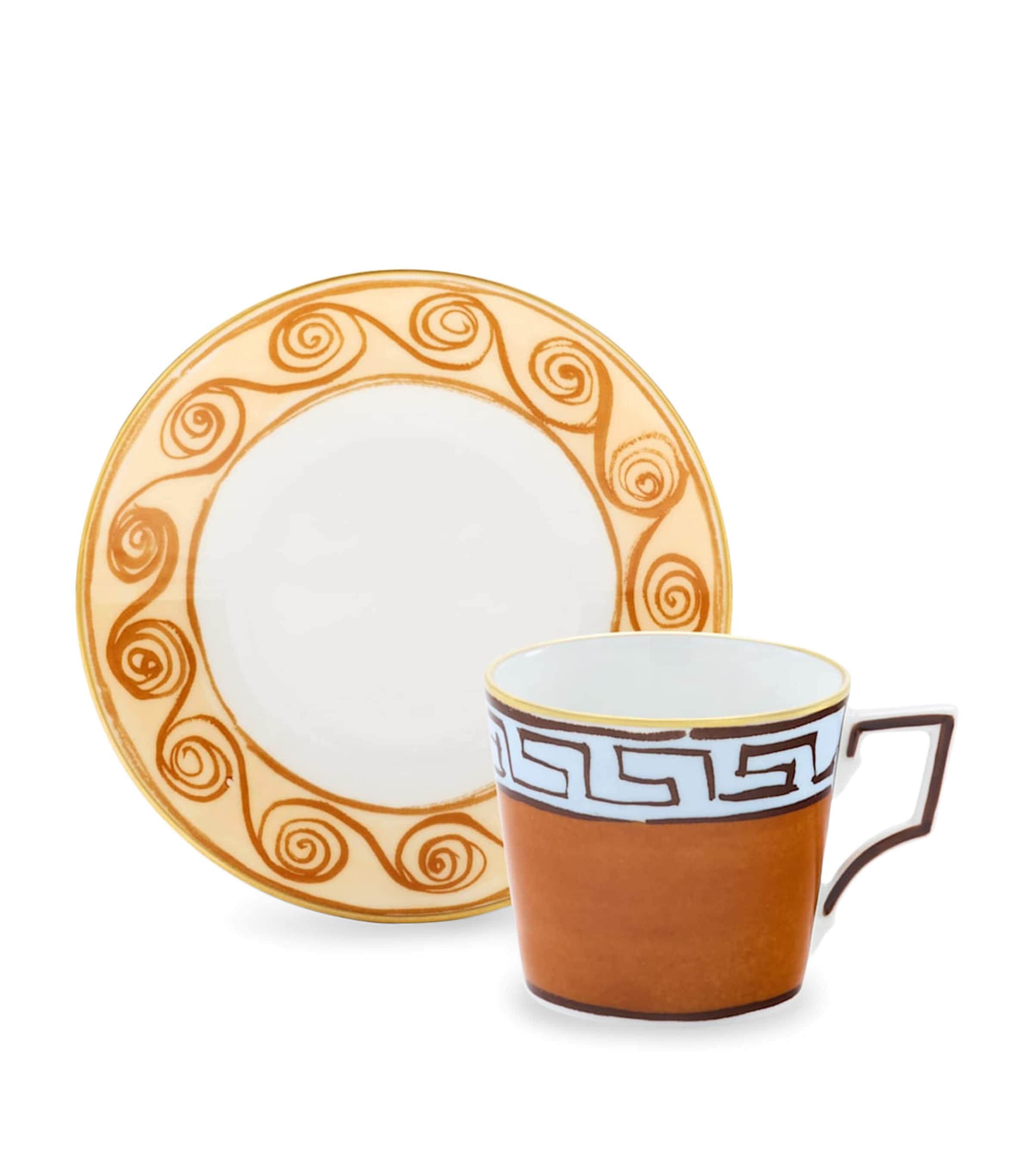 Ginori 1735 porcelain coffee cups and saucers set - British product