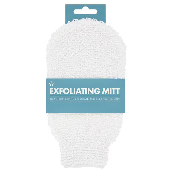 Superdrug Exfoliating Mitt for body care (British brand)