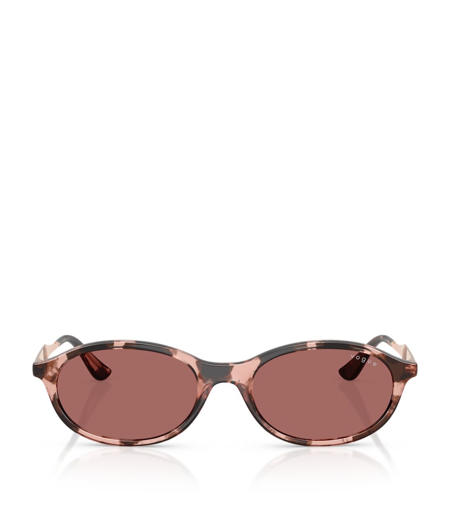 Vogue Oval Sunglasses slim oval shape coloured tint, UK version