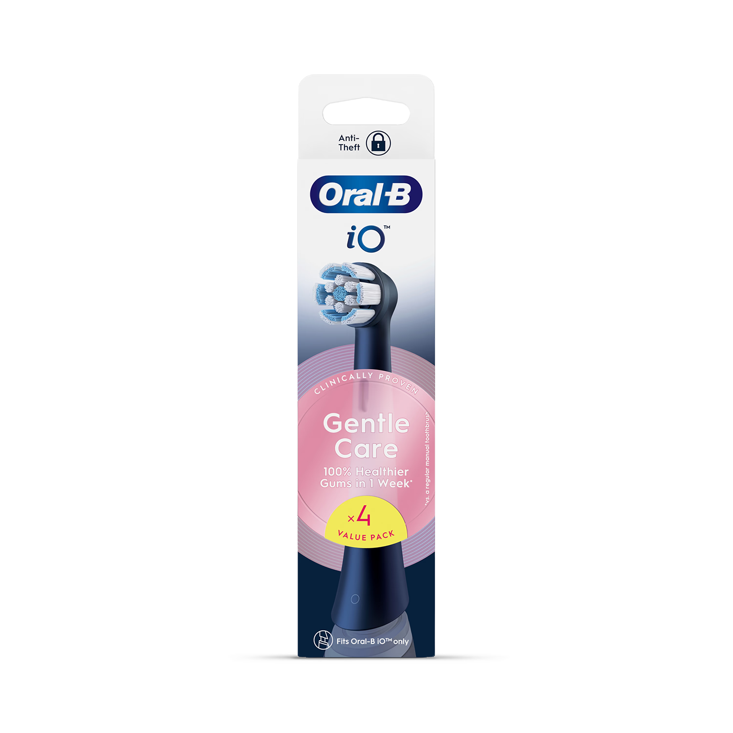 Oral-B iO Gentle Care replacement brush heads 4 pack - British product