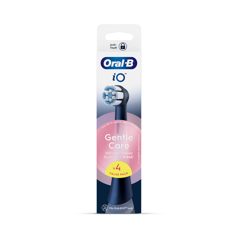Oral-B iO Gentle Care replacement brush heads 4 pack - British product