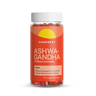 Holland & Barrett Cannaray Ashwagandha Apple Flavour Gummies 300mg (60 Count)- Buy online at McGrocer