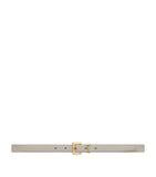 Saint Laurent leather monogram belt gold-toned buckle - British product