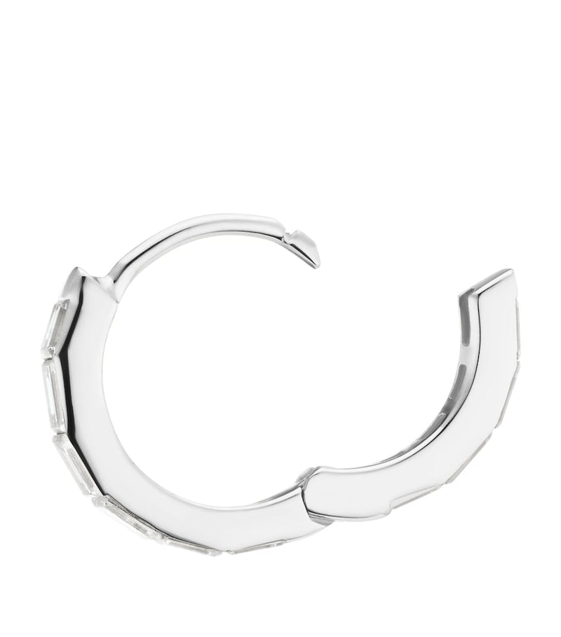 Maria Tash diamond hoop earring 8mm (British brand)