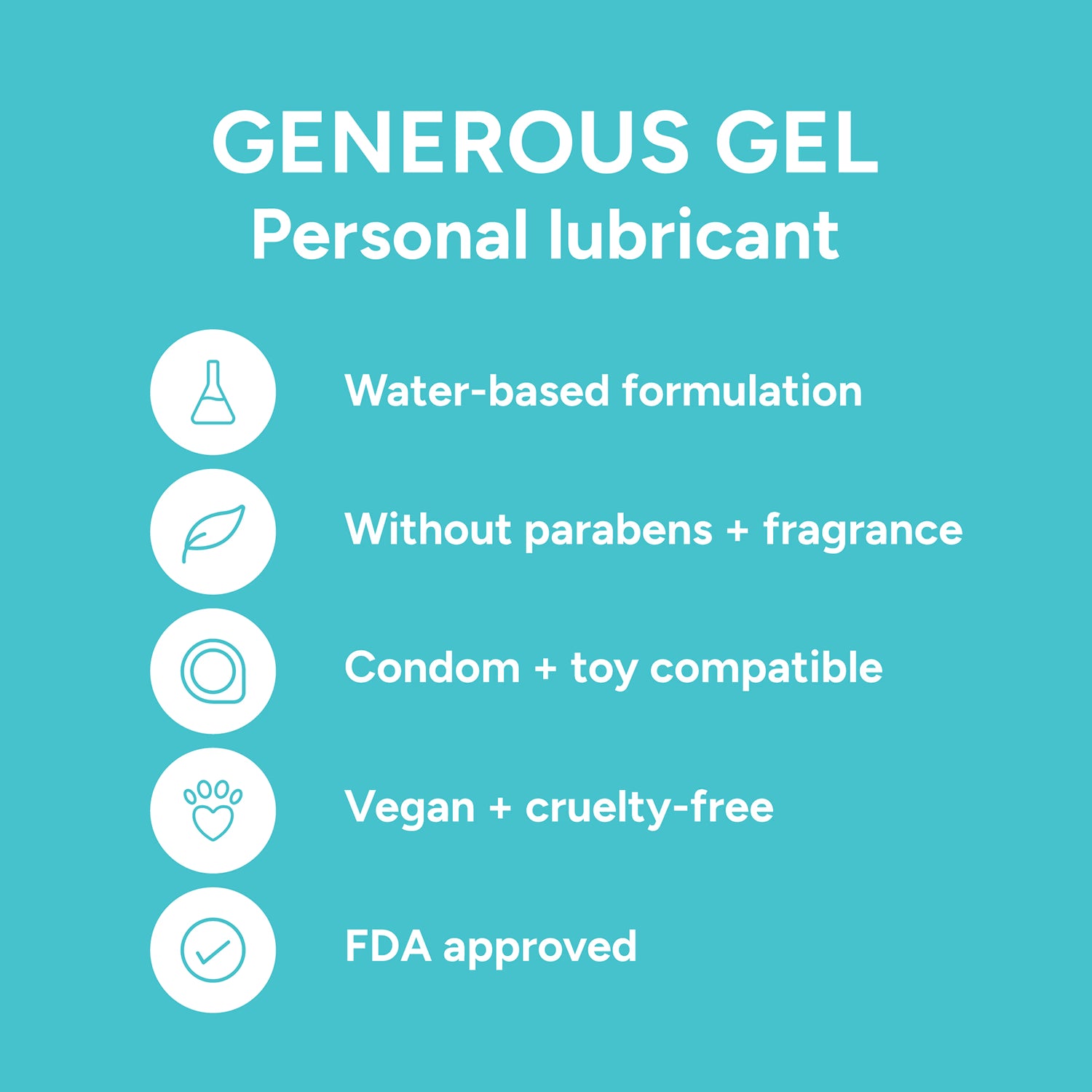 Smile Makers Generous Gel lubricant 60ml - British product
