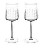 Christofle Graphik water goblets set of 2 240ml - British product