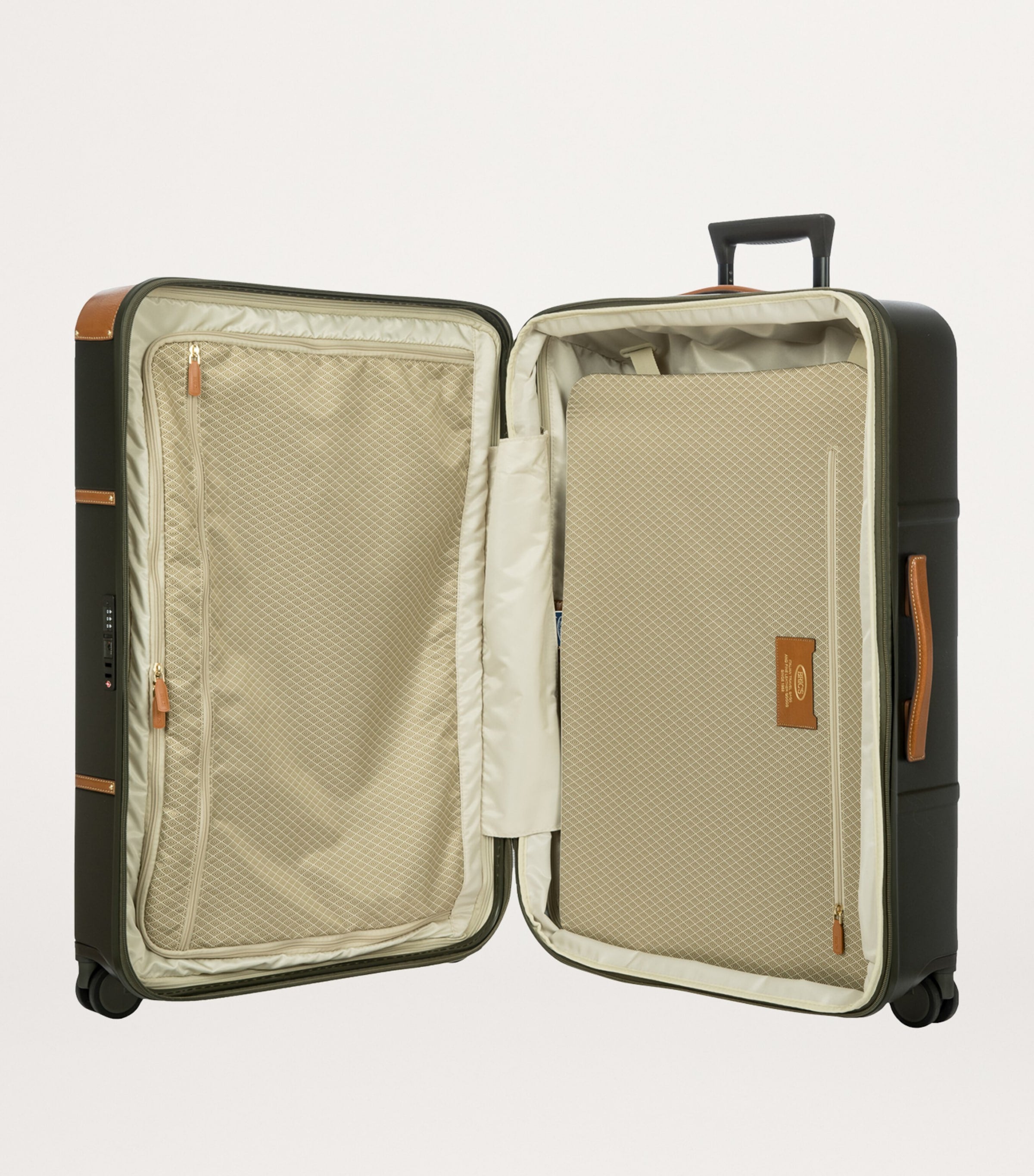 Bric's Bellagio check-in suitcase 76cm with leather trims (British brand)