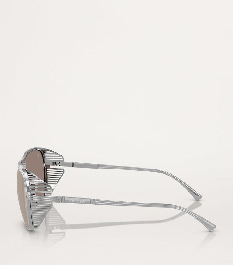 Ferrari titanium sunglasses mirrored lenses (British brand)