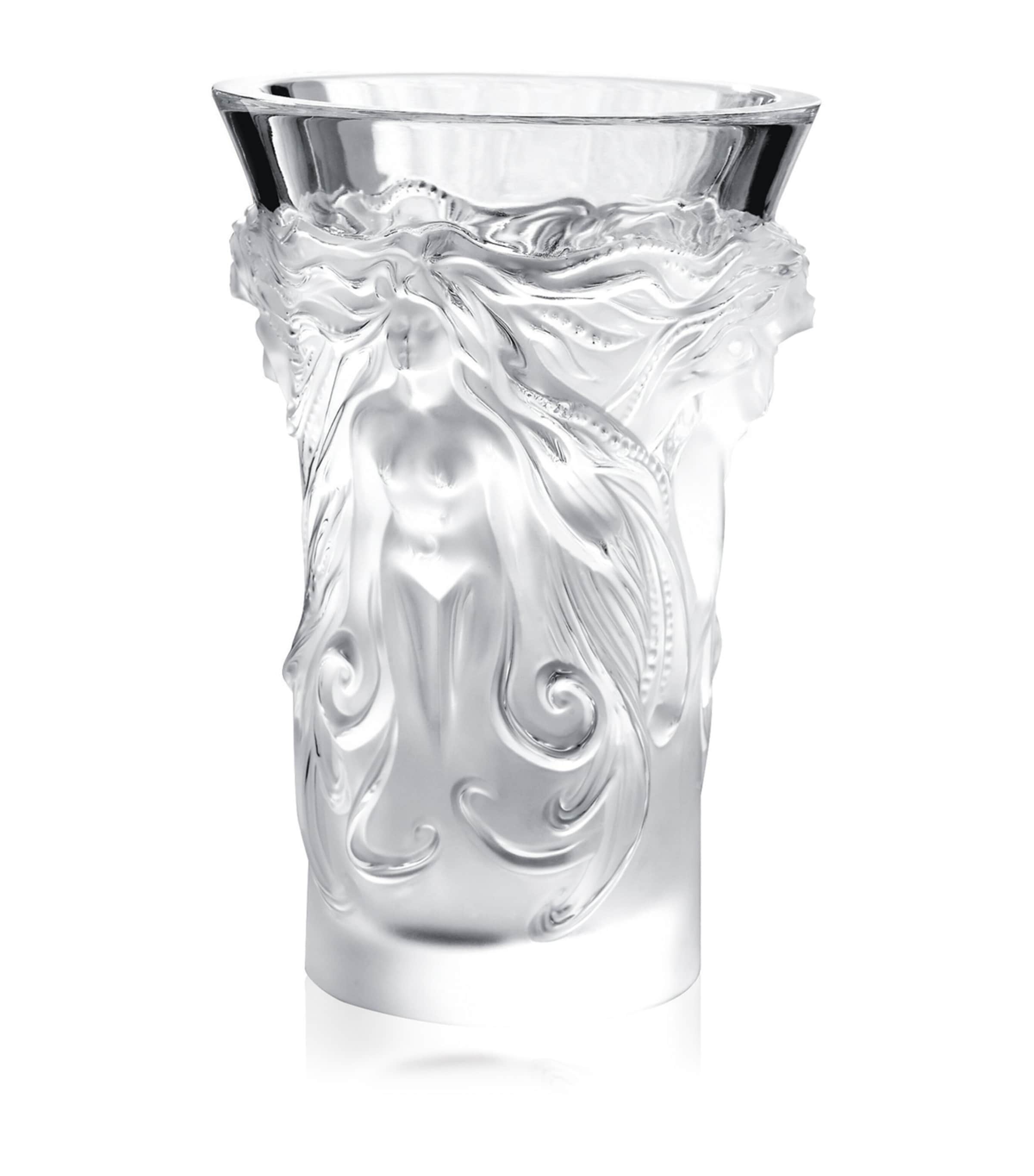 Lalique crystal Fantasia vase 17.5cm, UK version
