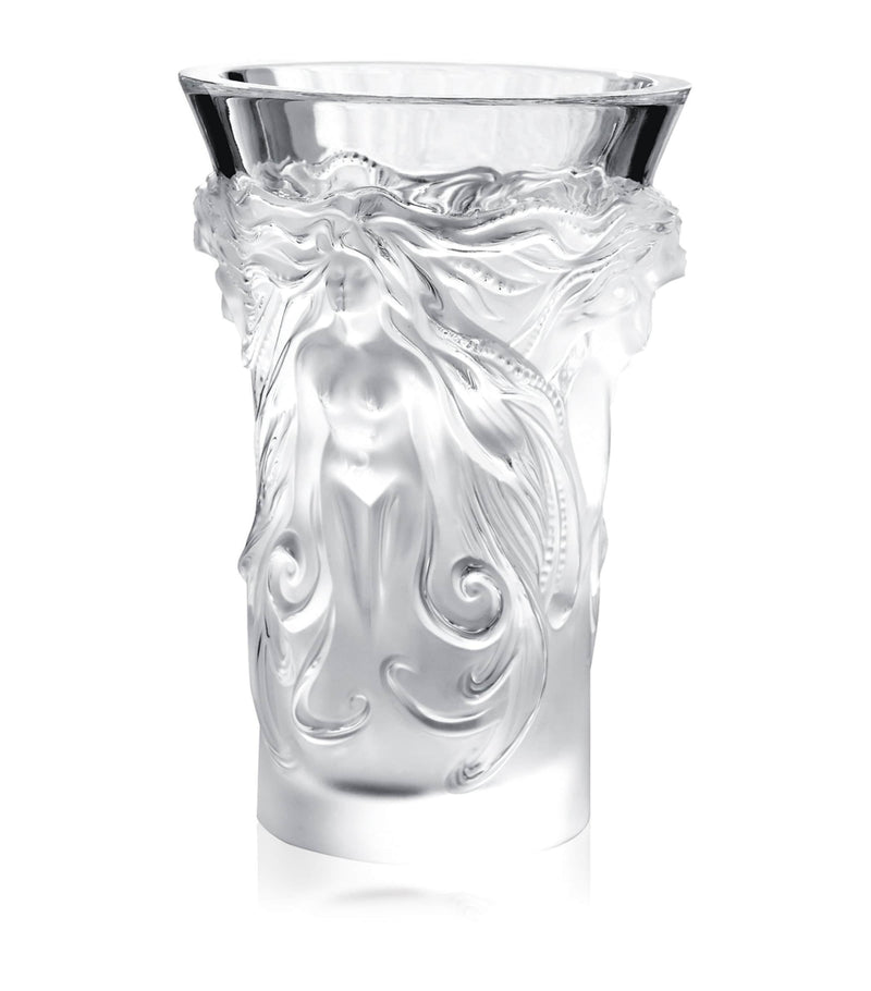 Lalique crystal Fantasia vase 17.5cm, UK version