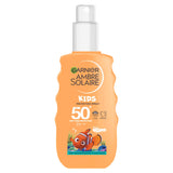 Garnier Ambre Solaire SPF 50+ Kids Sun Cream Spray Water & Sand Resistant 150ml GOODS Sainsburys   