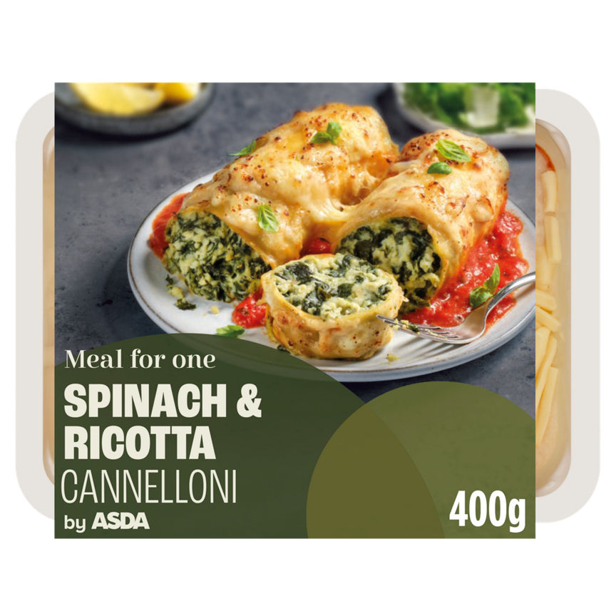 ASDA Meal for One Spinach & Ricotta Cannelloni 400g GOODS ASDA   